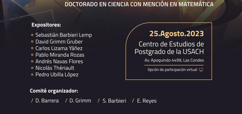 Ciclo de Jornadas de Postgrado USACH –  Doctorado en Ciencia con Mención en Matemática